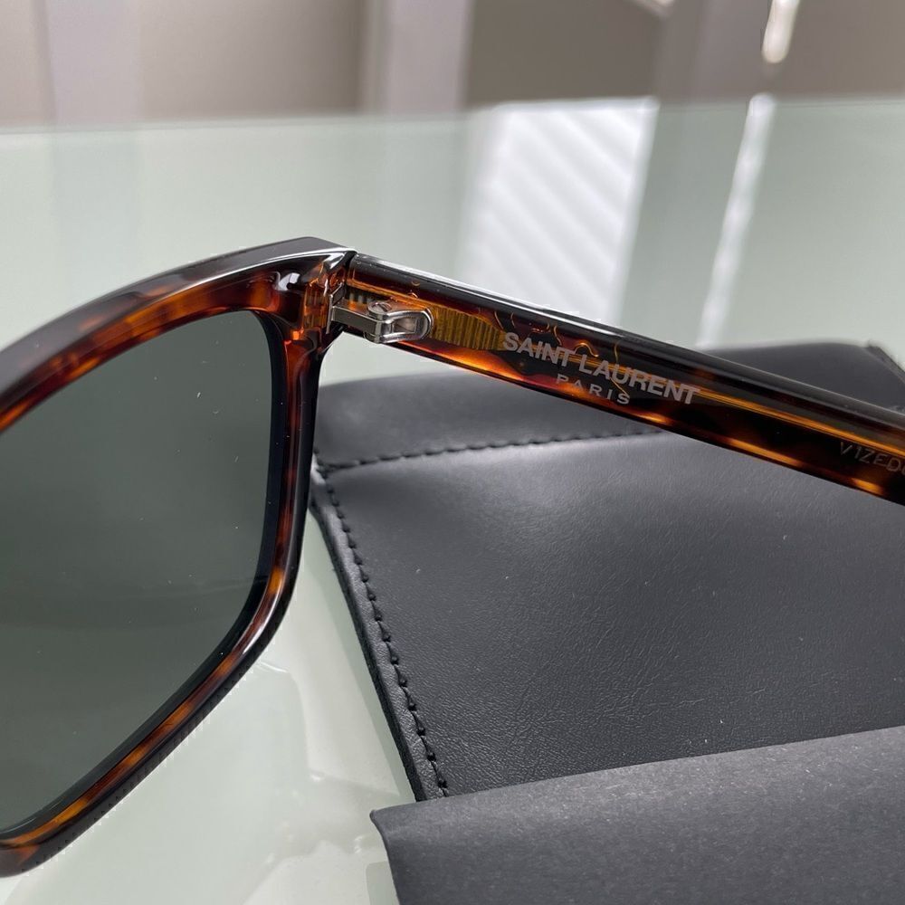 NWT Yves Saint Laurent Tortoise Unisex Sunglasses - Picture 5 of 10